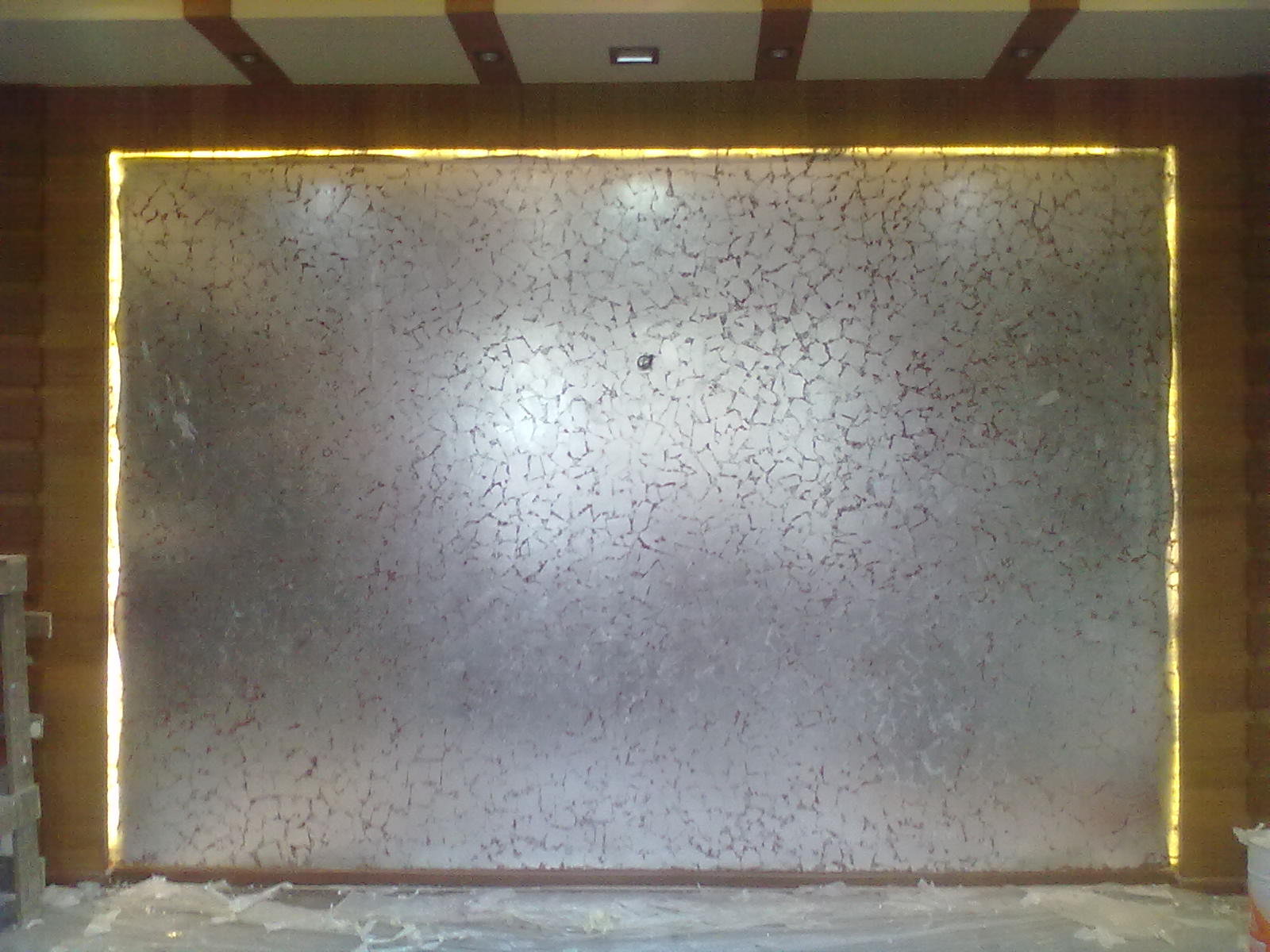 Silver texture leafing at bungalow -  jaipur